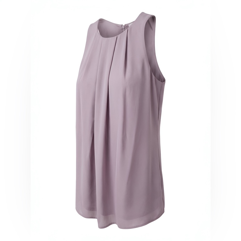 Vici Linen Blend Straight Shift Dress with Zip Back in Mulberry - Small